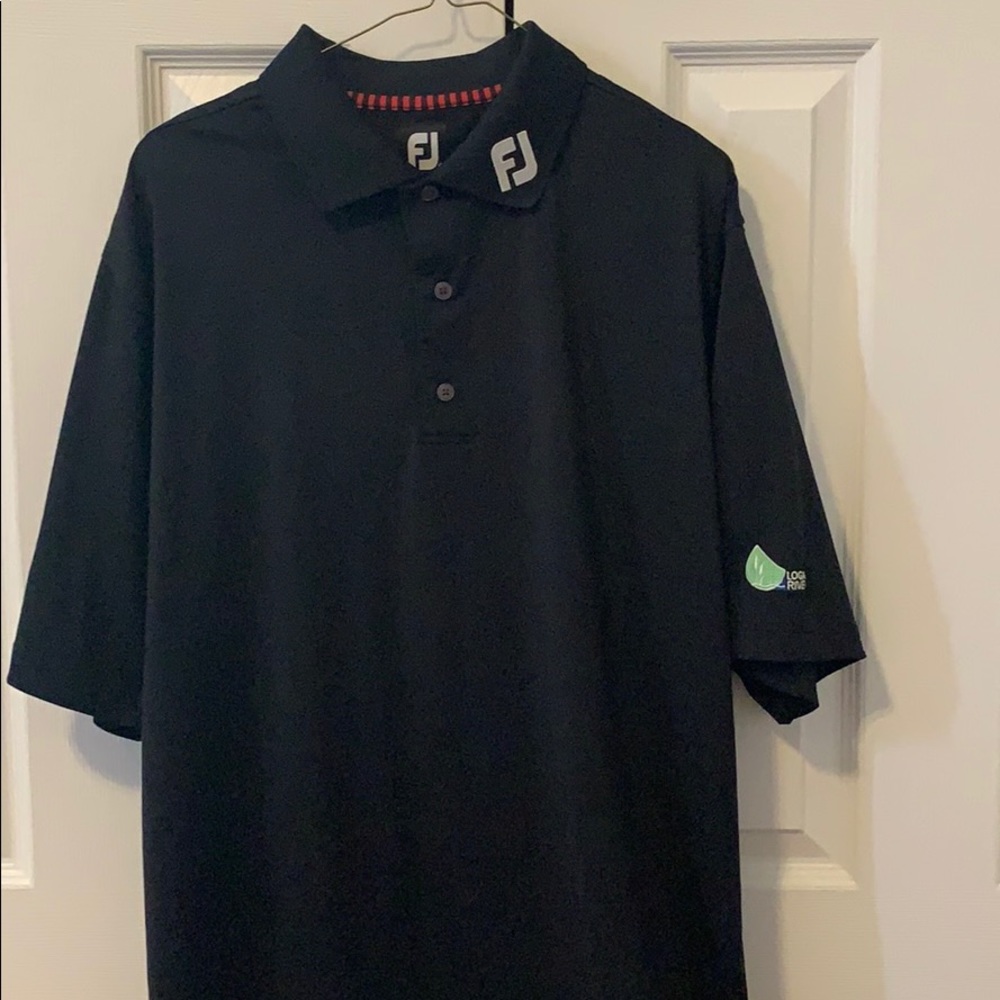 Black golf polo shirt